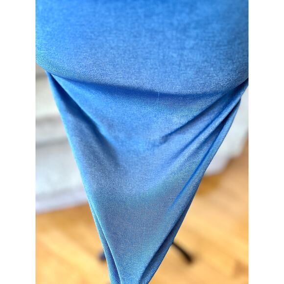 Charlie Holiday Sonny Blue Metallic Ruched Mini Dress - Picture 5 of 8